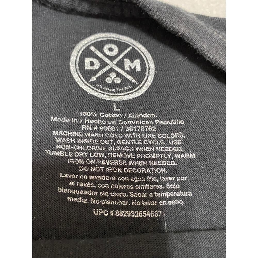 DXM Smile Now Cry Later Graphic T-Shirt Mens Large Black Chicano Streetwear Tee - Picture 2 of 6